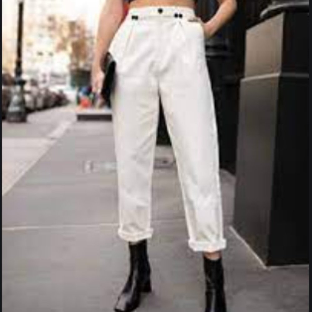 The Drop Laurie Ferraro Pleated High Waist Pant